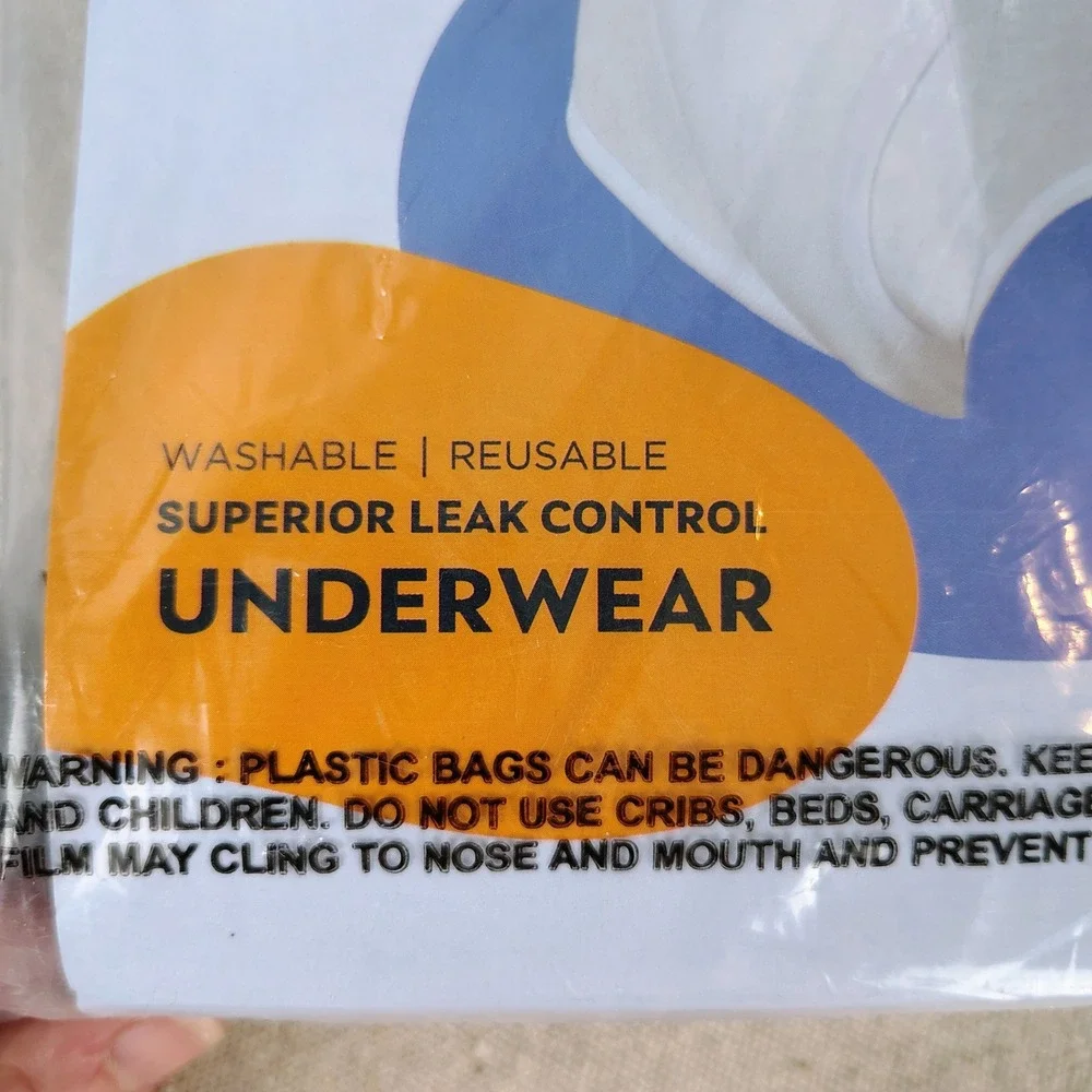 NWT Wearever Mens 3XL Incontinence Brief Navy Maximum Absorbency HDM200 Reusable